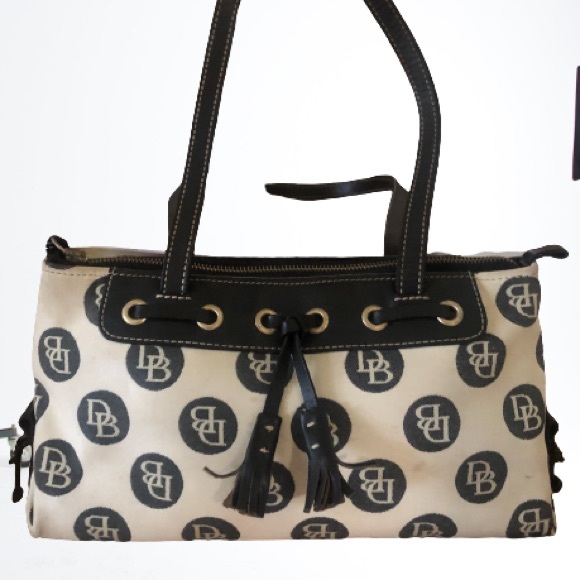 Dooney & Bourke Handbags - Dooney & Bourke Polka Dot Shoulder Bag rare!